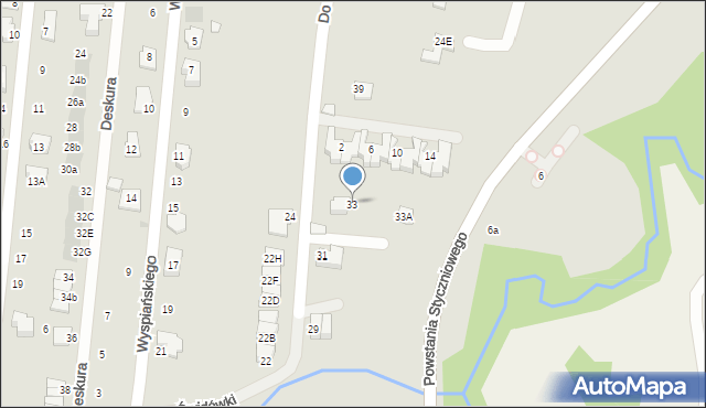 Wieliczka, Do Świdówki, 33, mapa Wieliczka