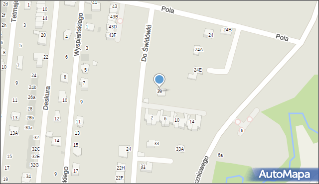 Wieliczka, Do Świdówki, 39, mapa Wieliczka