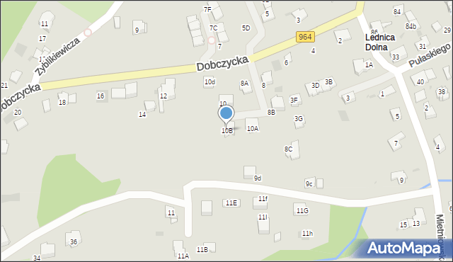 Wieliczka, Dobczycka, 10B, mapa Wieliczka