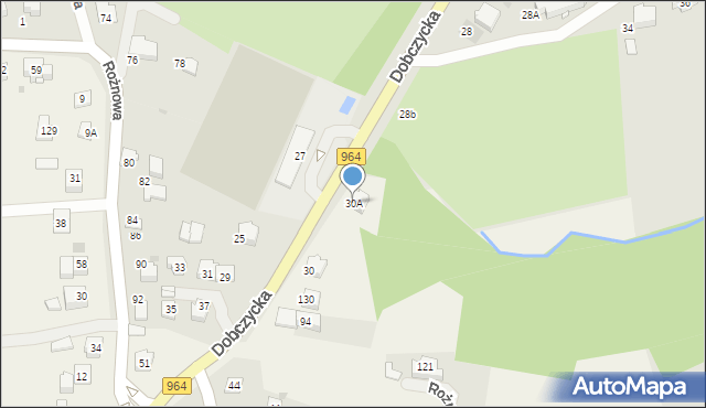 Wieliczka, Dobczycka, 30A, mapa Wieliczka