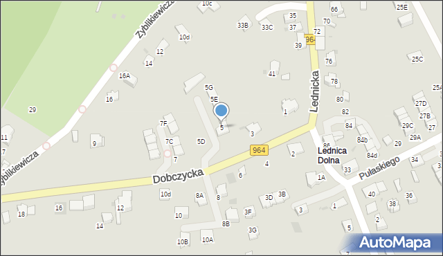 Wieliczka, Dobczycka, 5, mapa Wieliczka