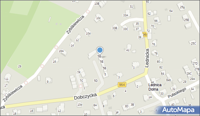 Wieliczka, Dobczycka, 5F, mapa Wieliczka