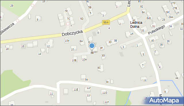 Wieliczka, Dobczycka, 8B, mapa Wieliczka