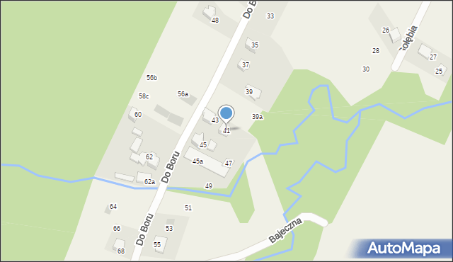 Wilkowice, Do Boru, 41, mapa Wilkowice