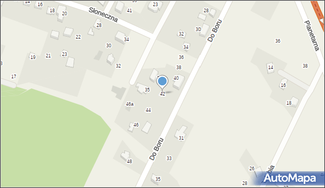 Wilkowice, Do Boru, 42, mapa Wilkowice