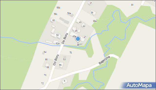 Wilkowice, Do Boru, 49, mapa Wilkowice