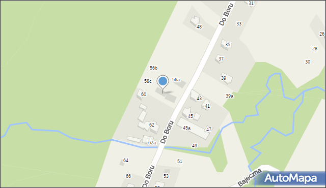 Wilkowice, Do Boru, 58b, mapa Wilkowice