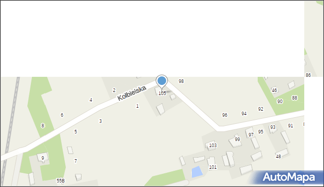 Władzin, Dobra, 105, mapa Władzin