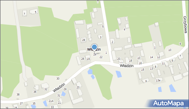 Władzin, Dobra, 24, mapa Władzin