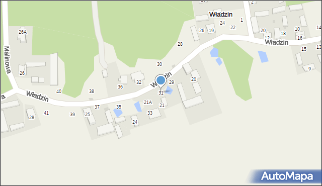 Władzin, Dobra, 31, mapa Władzin