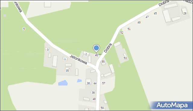 Władzin, Dobra, 42, mapa Władzin