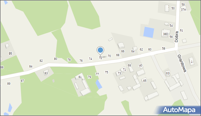 Władzin, Dobra, 72, mapa Władzin