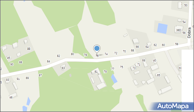 Władzin, Dobra, 76, mapa Władzin
