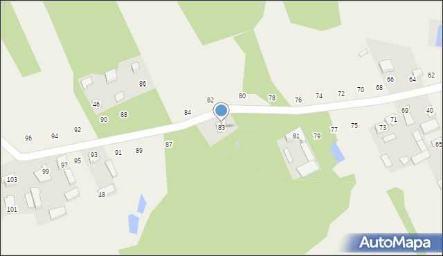 Władzin, Dobra, 83, mapa Władzin