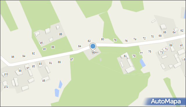 Władzin, Dobra, 85, mapa Władzin