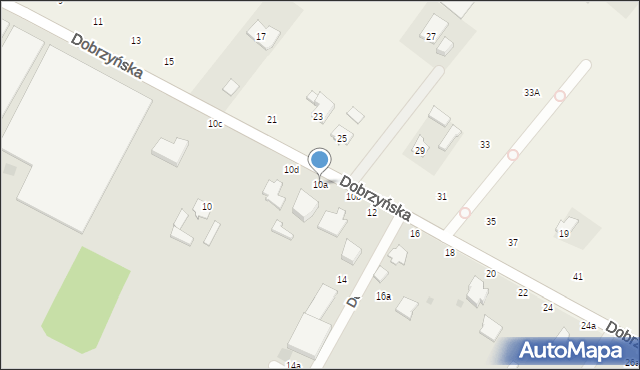 Włocławek, Dobrzyńska, 10a, mapa Włocławka