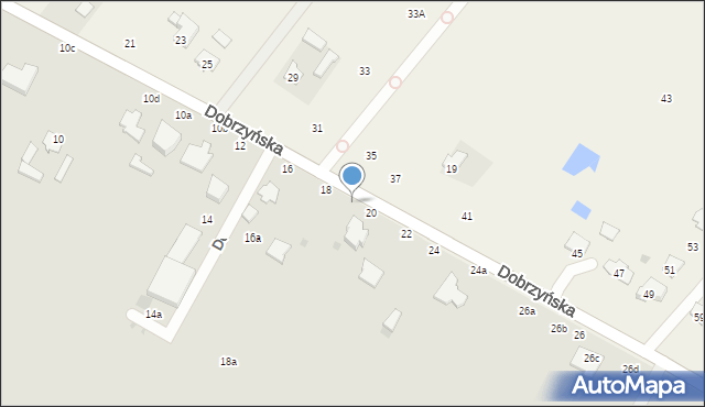 Włocławek, Dobrzyńska, 20a, mapa Włocławka