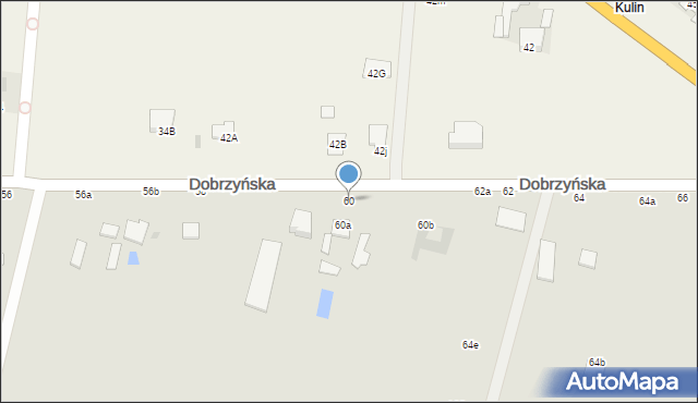 Włocławek, Dobrzyńska, 60, mapa Włocławka