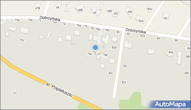 Włocławek, Dobrzyńska, 78d, mapa Włocławka