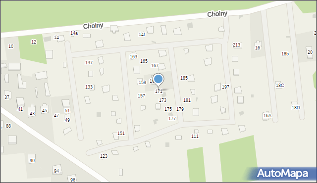 Wola Karczewska, Doliny Świdra, 171, mapa Wola Karczewska