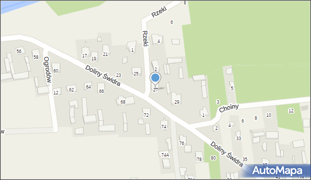 Wola Karczewska, Doliny Świdra, 27, mapa Wola Karczewska