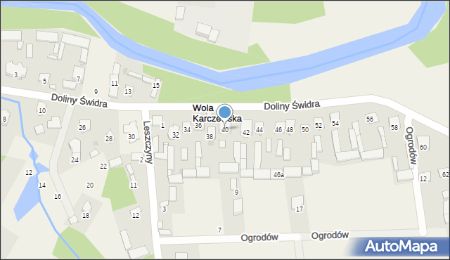 Wola Karczewska, Doliny Świdra, 40, mapa Wola Karczewska