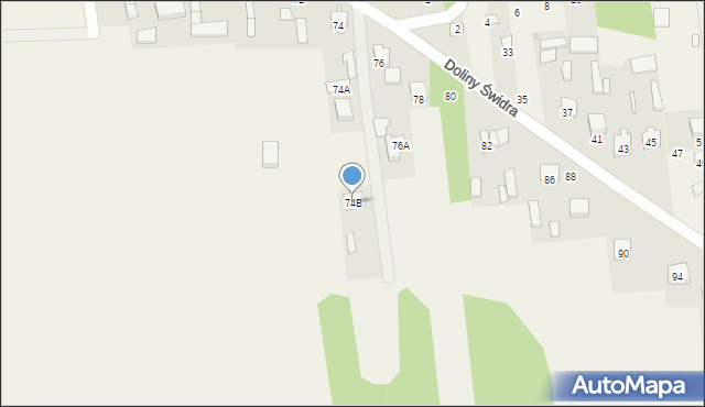 Wola Karczewska, Doliny Świdra, 74B, mapa Wola Karczewska