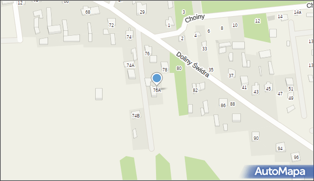 Wola Karczewska, Doliny Świdra, 76A, mapa Wola Karczewska