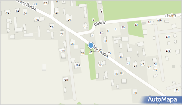 Wola Karczewska, Doliny Świdra, 80, mapa Wola Karczewska