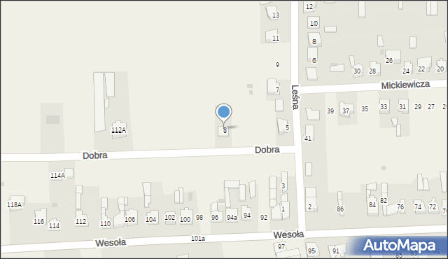 Wola Krzysztoporska, Dobra, 8, mapa Wola Krzysztoporska