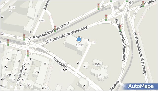 Wrocław, Dobrzyńska, 21-23, mapa Wrocławia