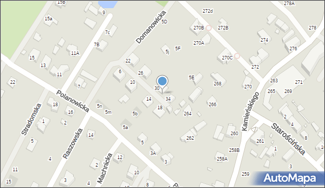 Wrocław, Domanowicka, 32, mapa Wrocławia