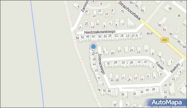 Wrocław, Dobrackiego Macieja, 22, mapa Wrocławia