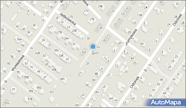 Wrocław, Dobrzykowicka, 23, mapa Wrocławia