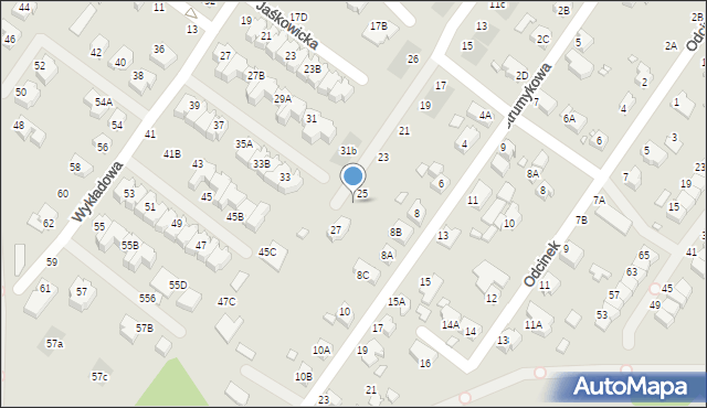 Wrocław, Dobrzykowicka, 25a, mapa Wrocławia