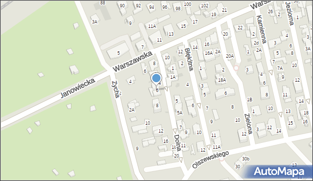 Ząbki, Dolna, 6, mapa Ząbki