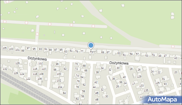 Zabrze, Dożynkowa, 73, mapa Zabrza