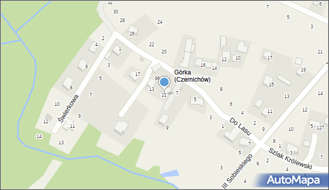 Zagacie, Do Lasu, 11, mapa Zagacie