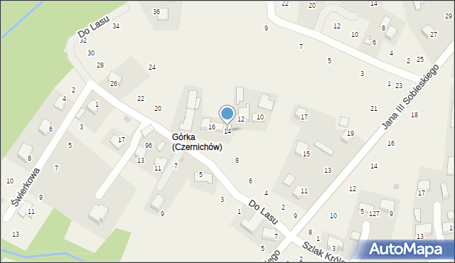 Zagacie, Do Lasu, 14, mapa Zagacie