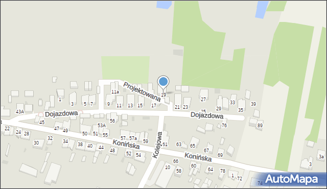 Zagórów, Dojazdowa, 19, mapa Zagórów