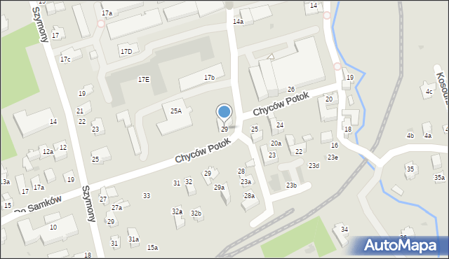 Zakopane, Do Samków, 29, mapa Zakopanego
