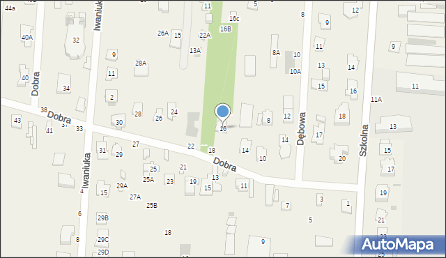Zakręt, Dobra, 16, mapa Zakręt