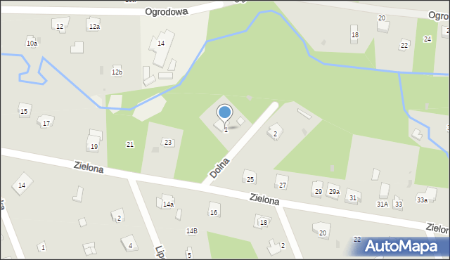 Żarki-Letnisko, Dolna, 1, mapa Żarki-Letnisko