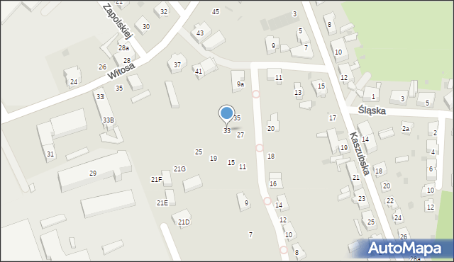 Żary, Dolnośląska, 33, mapa Żary