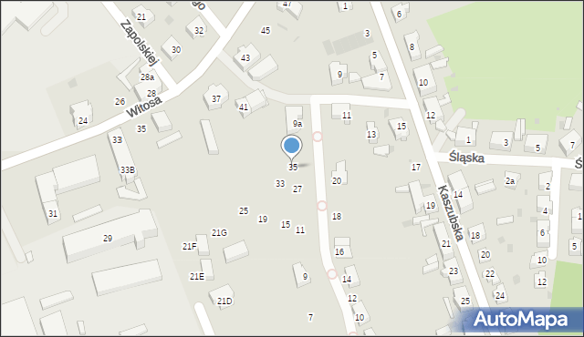 Żary, Dolnośląska, 35, mapa Żary