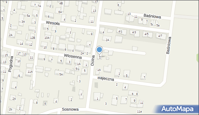 Zaścianki, Dolna, 2, mapa Zaścianki