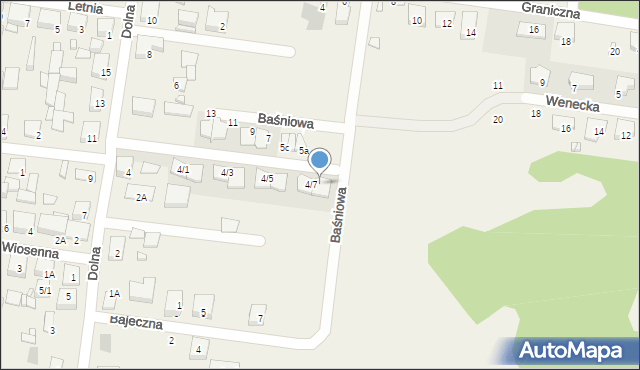 Zaścianki, Dolna, 4/8, mapa Zaścianki