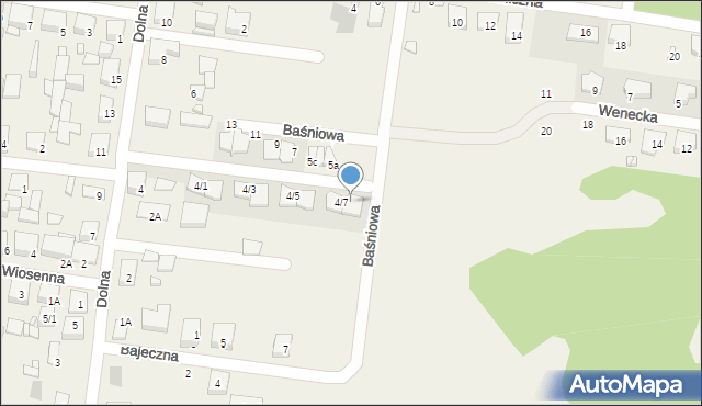 Zaścianki, Dolna, 4/8, mapa Zaścianki