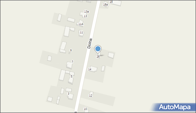 Zawada, Dolna, 16, mapa Zawada