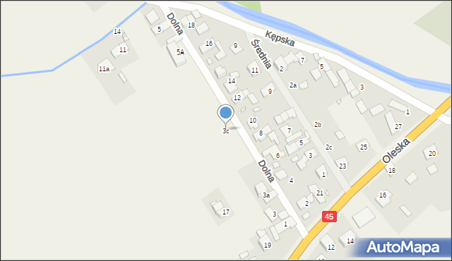 Zawada, Dolna, 3c, mapa Zawada